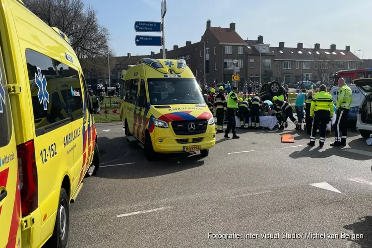 Ernstig ongeval op kruising IJmuiden