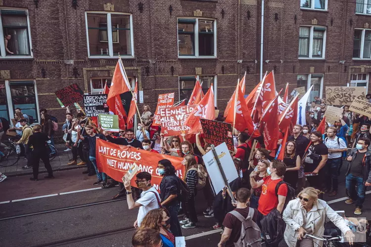 Communistische eremars voor Hannie Schaft