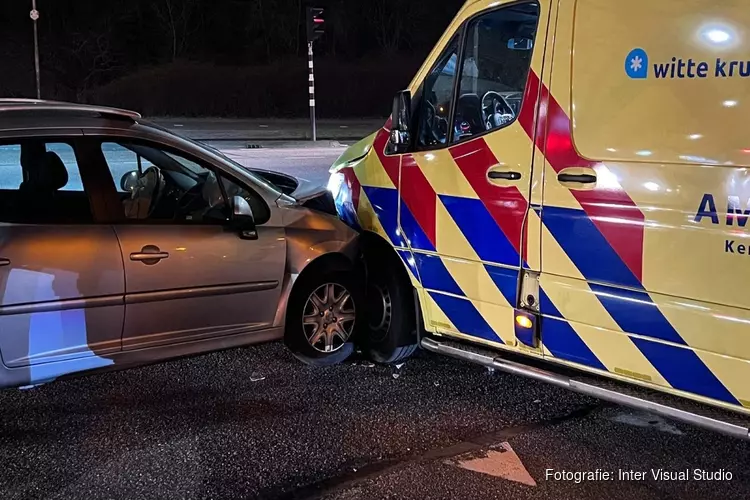 Aanrijding met ambulance in IJmuiden