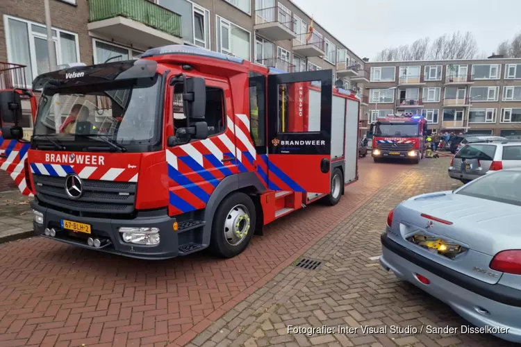 Brand in appartement in Velsen-Noord