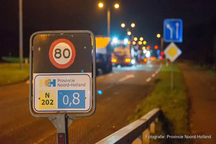 Amsterdamseweg (N202) Velsen-Zuid in avond en nacht afgesloten