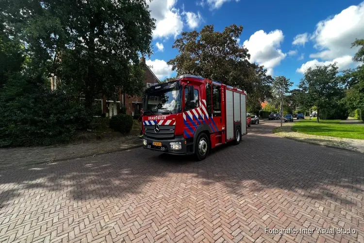 Korte woningbrand in Santpoort-Zuid