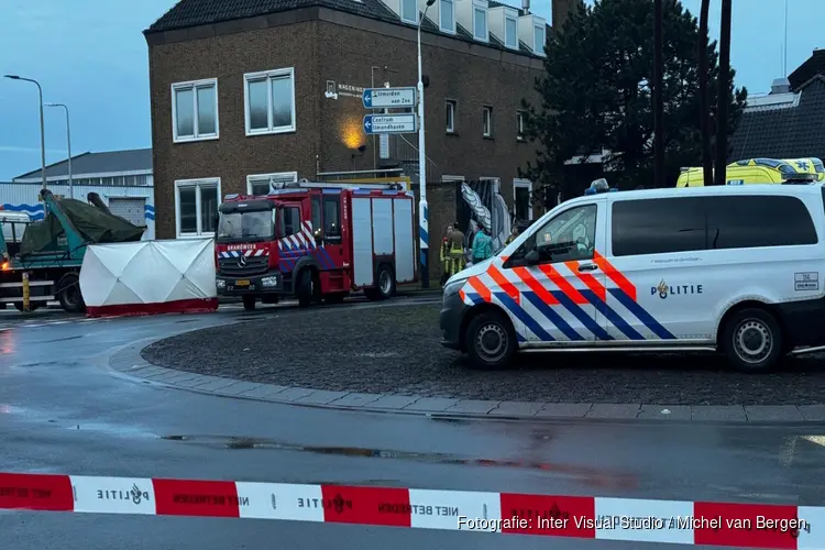 Fietser overleden na ongeval met vrachtwagen in IJmuiden