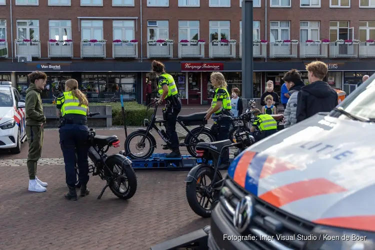 Politie voert gerichte controles uit op onder andere fatbikes in IJmuiden en Haarlem