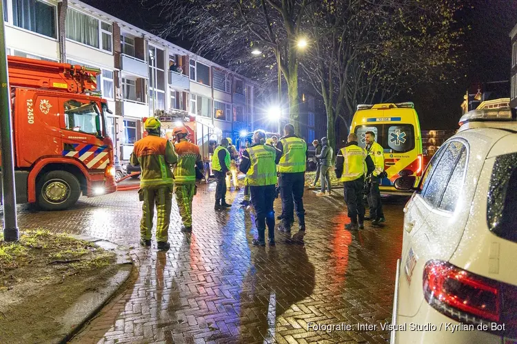 Brand in portiekflat op Oranjestraat in IJmuiden