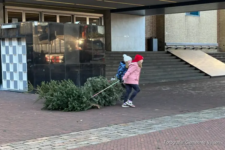 Winactie bij inzamelen kerstbomen