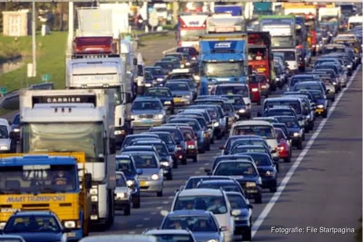 Lange file op A9 door pechgeval