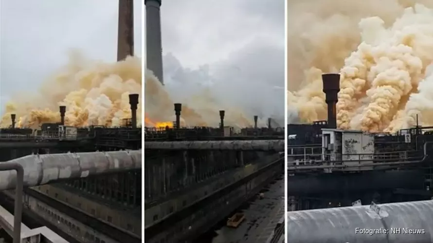 Tata Steel meldde uitstoot gele wolken pas na tip van inspecteur