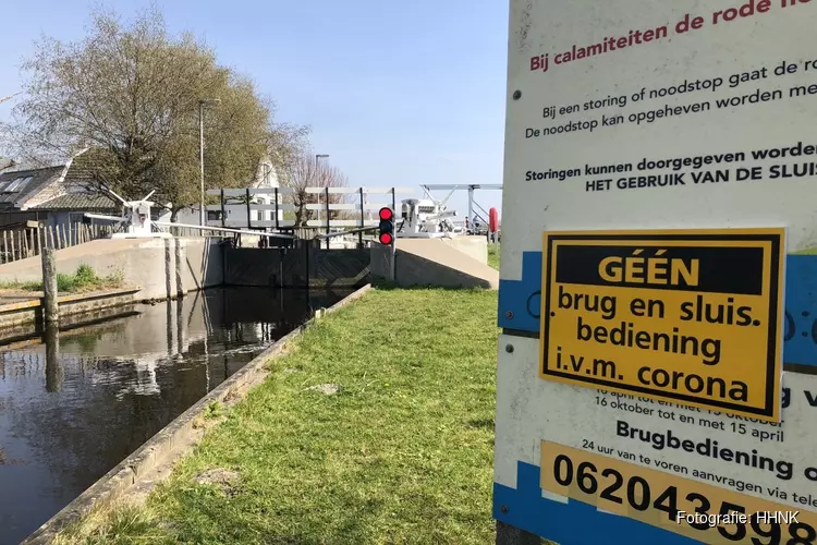 Hoogheemraadschap houdt sluizen en bruggen gesloten